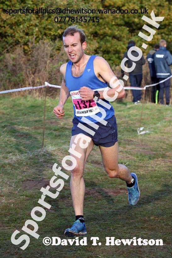 Senior men, 2016 National Cross Country Relays, Berry Hill Park, Mansfield. Photo: David T. Hewitson/Sports for All Pics